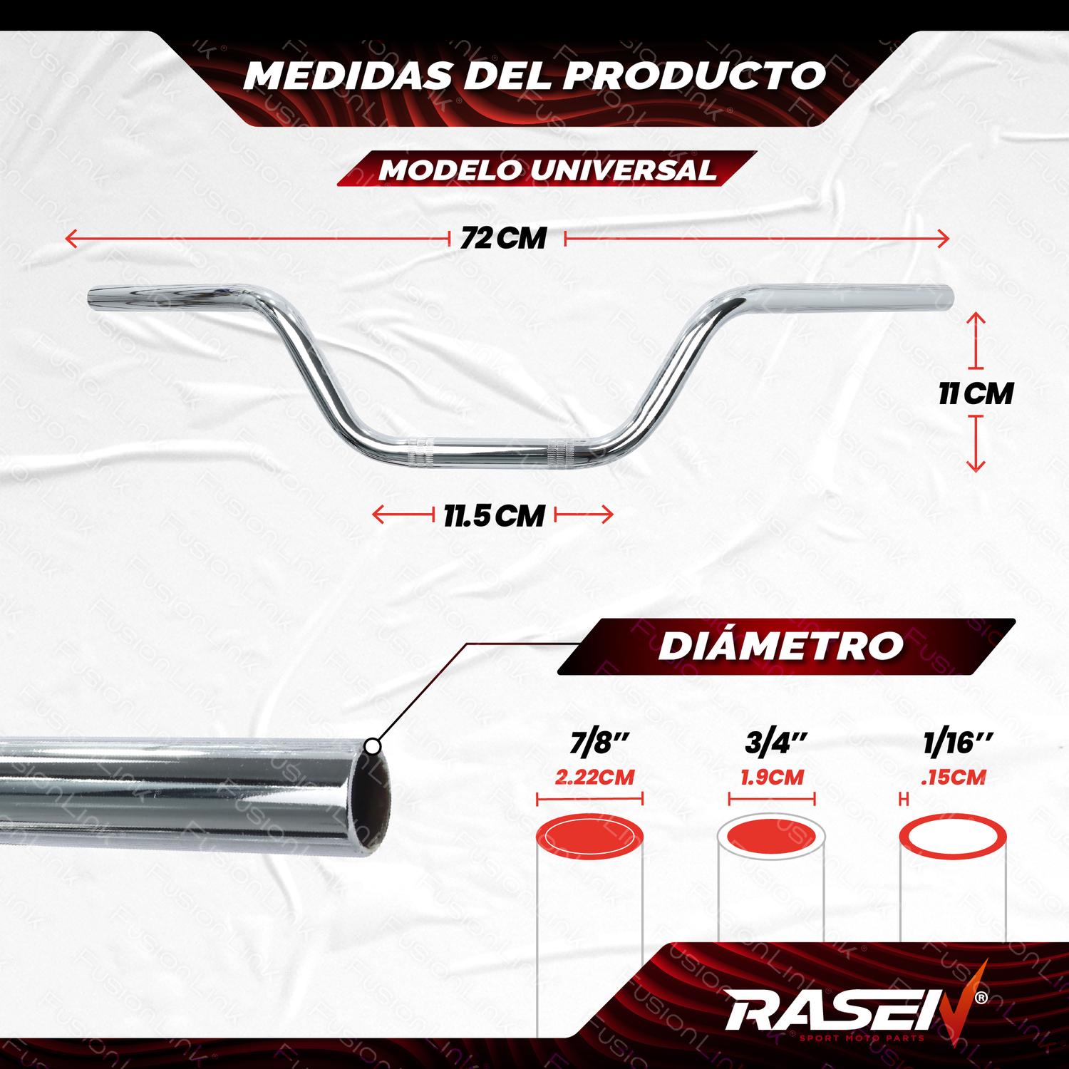 MANUBRIO UNIVERSAL 2, 72X11.5X11