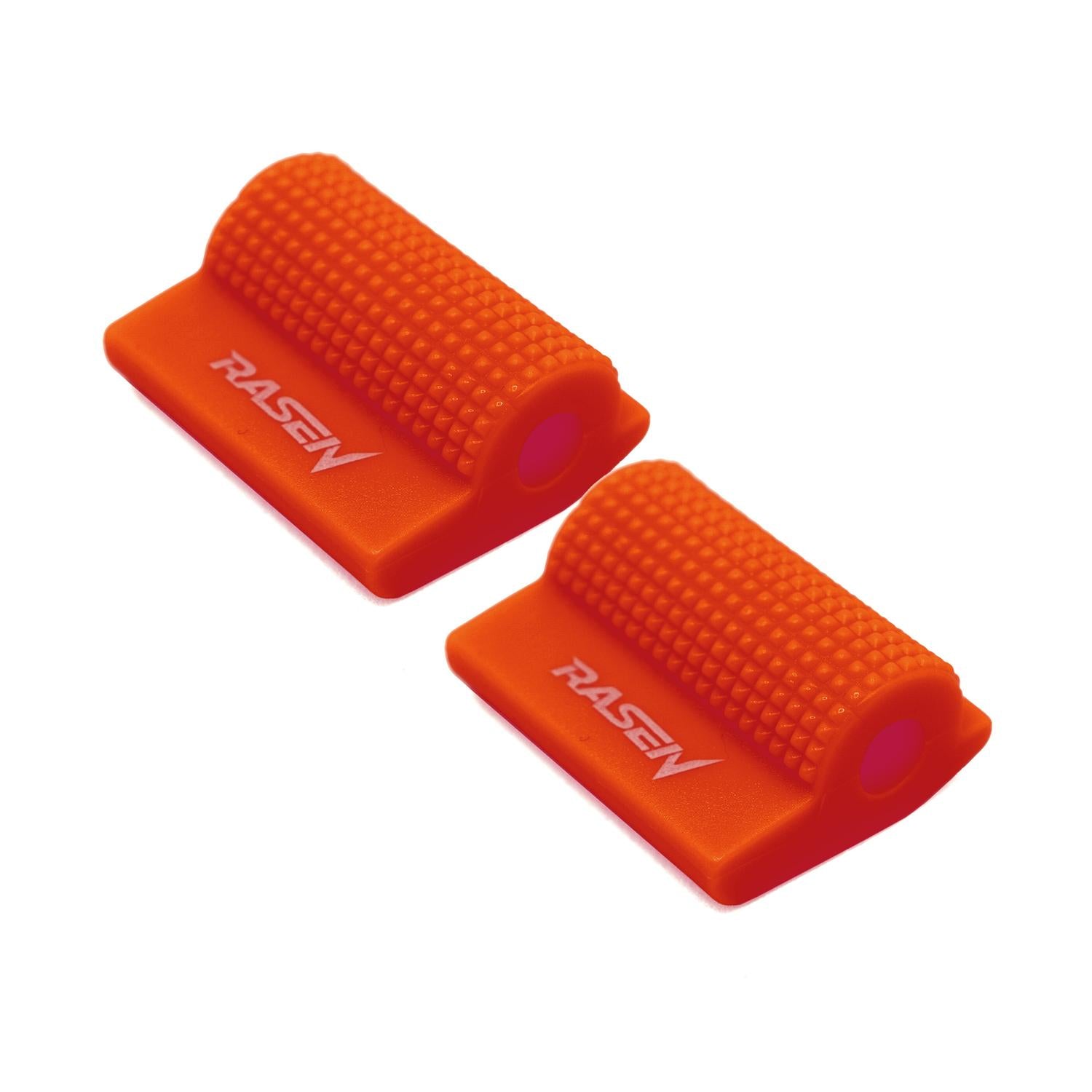 2 PROTECTORES DE CALZADO PARA PEDAL DE CAMBIOS A PRESION DE CAUCHO ROJO UNIVERSAL