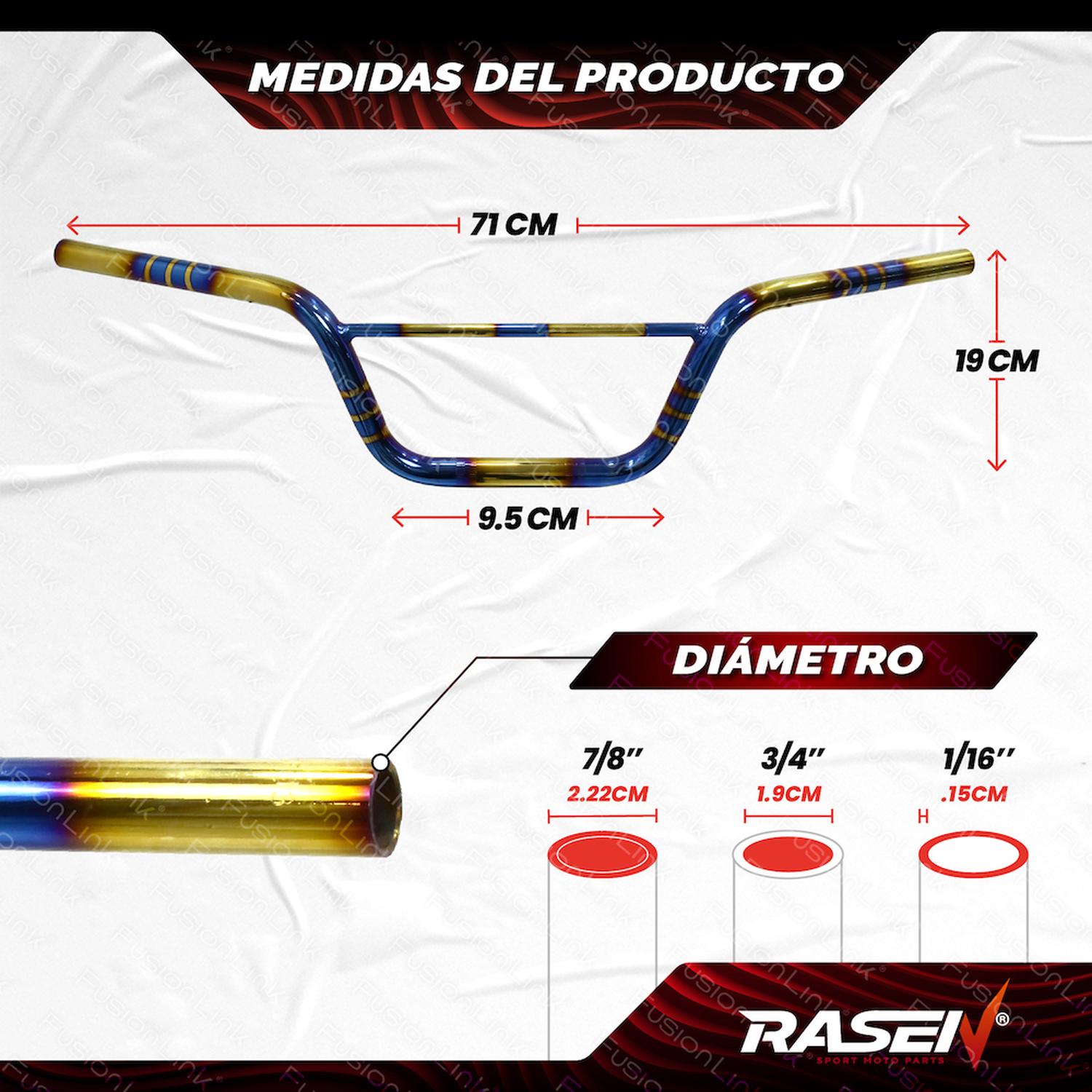 MANUBRIO UNIVERSAL 4 PARA MOTOCICLETA