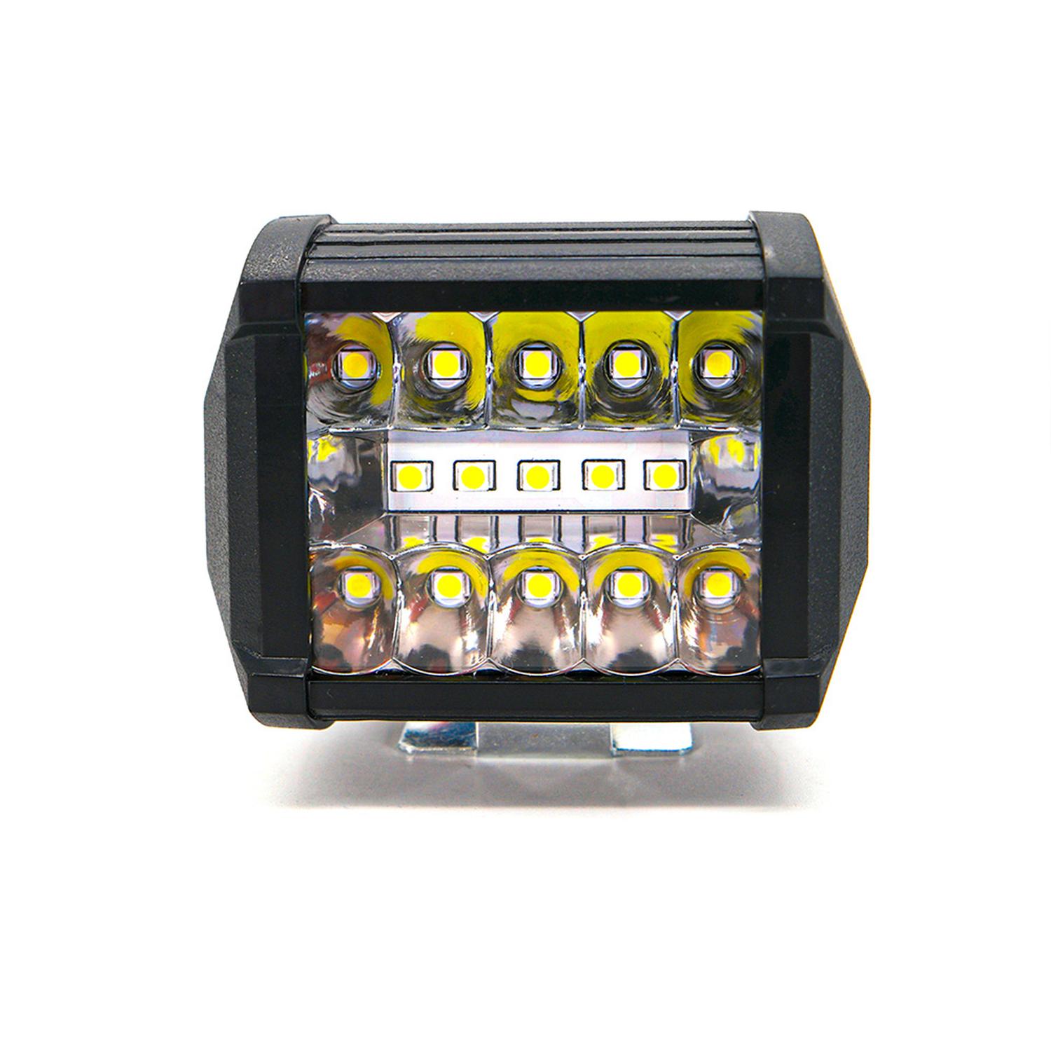 FARO AUXILIAR LED CON ESTROBO 15 LED PARA MOTOCICLETA