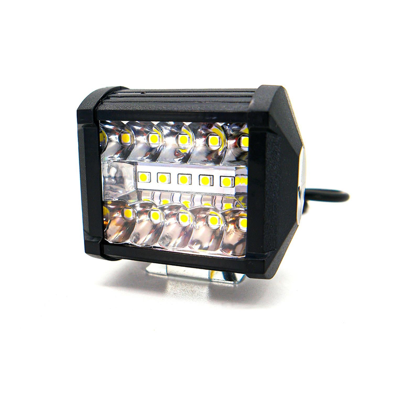 FARO AUXILIAR LED CON ESTROBO 15 LED PARA MOTOCICLETA