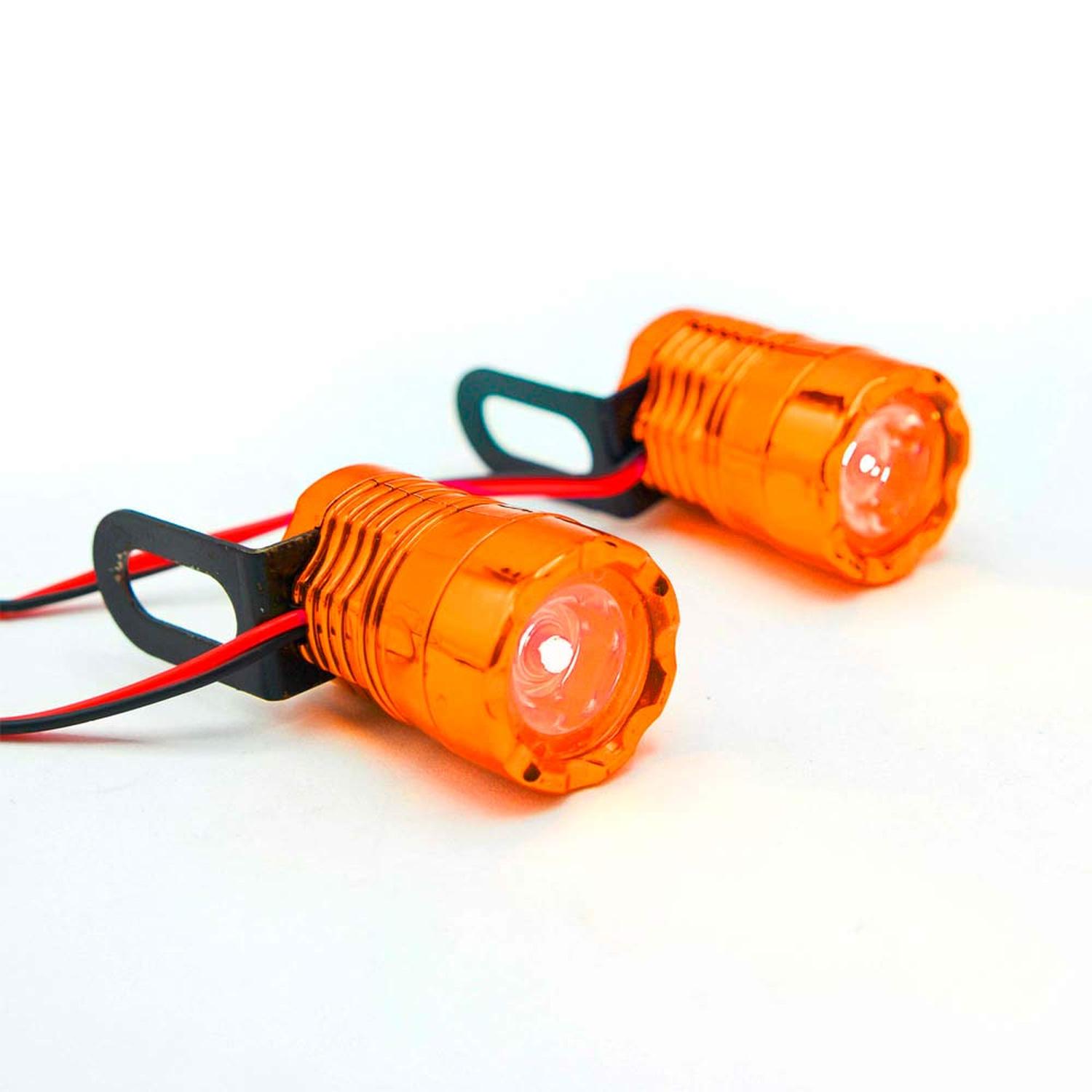 FARO 1 LED TIPO BARRIL DELANTERO O TRASERO ESTROBO PARA MOTOCICLETA