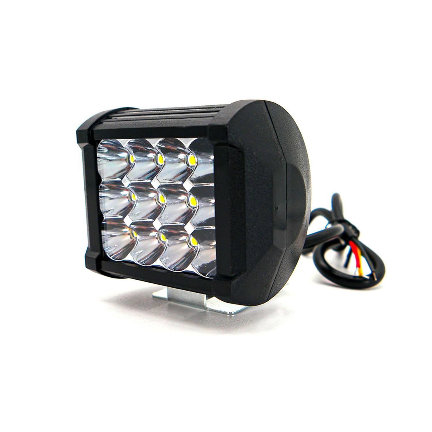 FARO AUXILIAR LED CON ESTROBO 12 LED PARA MOTOCICLETA