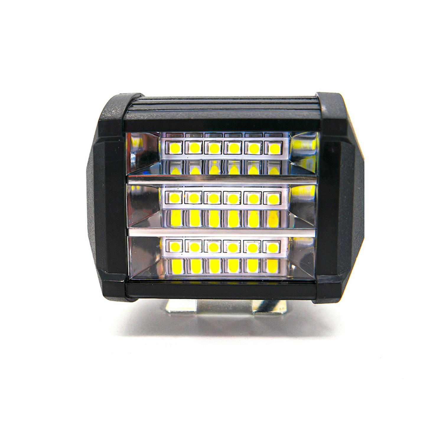 FARO AUXILIAR LED CON ESTROBO 18 LED PARA MOTOCICLETA