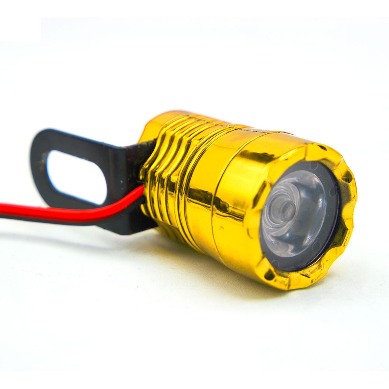 FARO 1 LED TIPO BARRIL DELANTERO O TRASERO ESTROBO PARA MOTOCICLETA