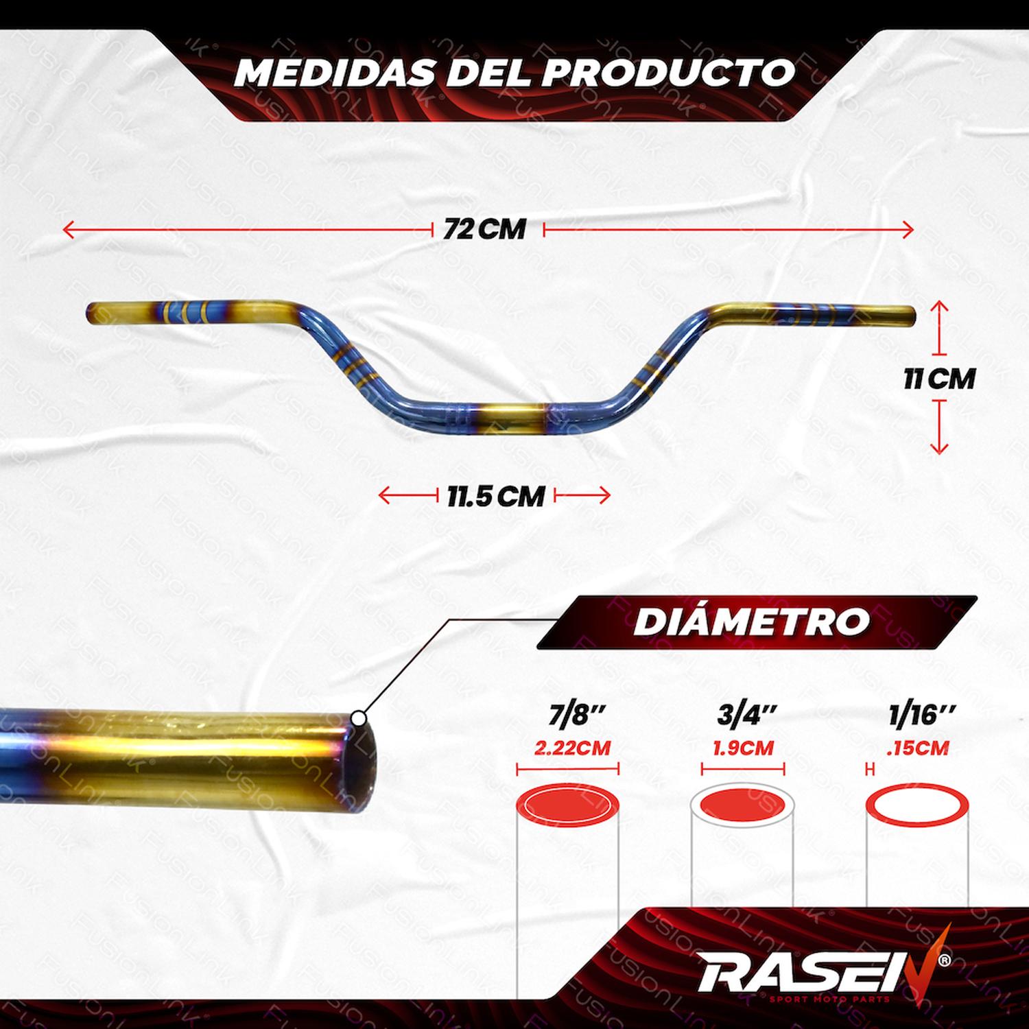 MANUBRIO UNIVERSAL 2 PARA MOTOCICLETA