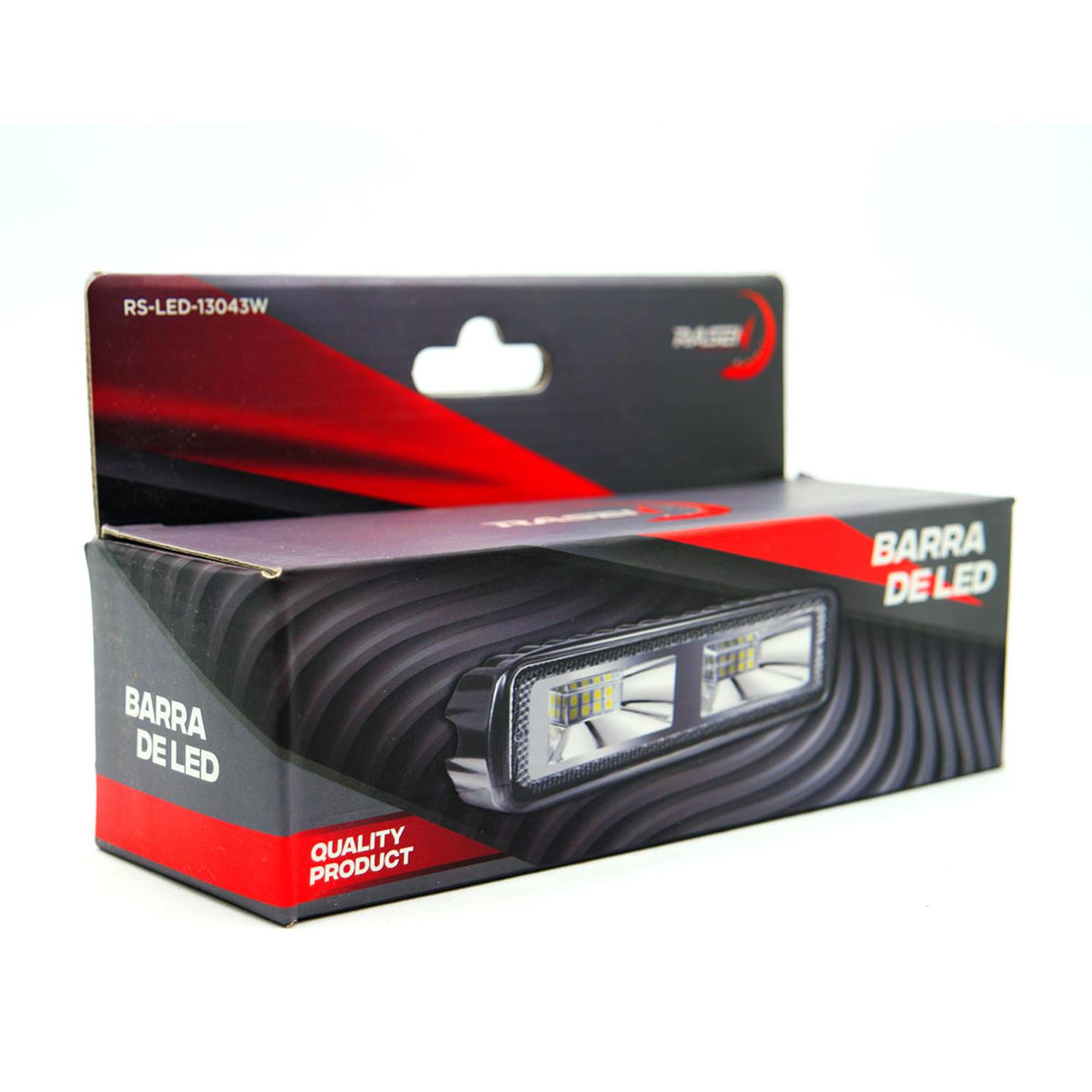 BARRA 16 LED 2 CELDAS LUZ BLANCA FIJA PARA MOTOCICLETA