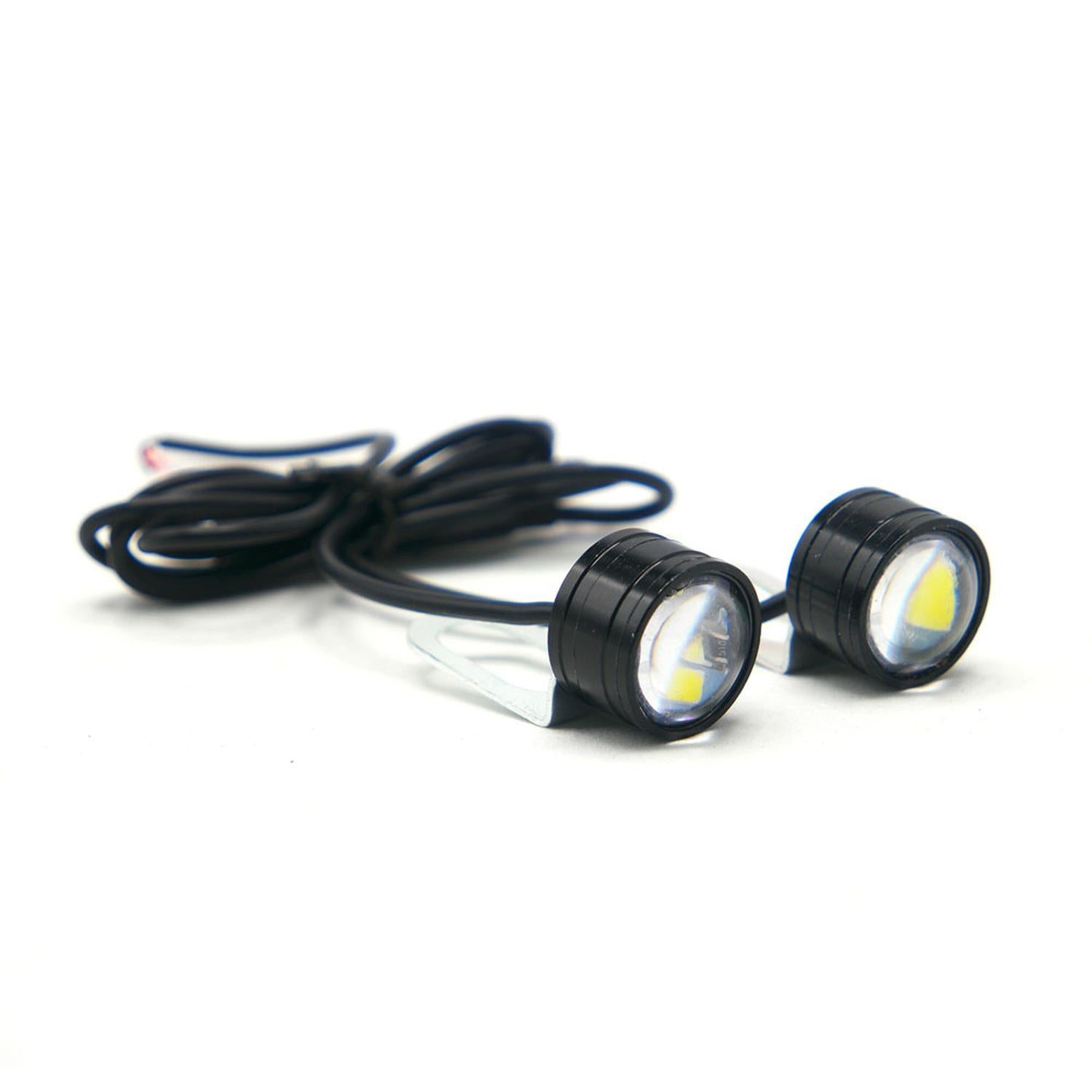 FARO LED PARA PLACA BLANCO DOBLE SALIDA DE LUZ PARA MOTOCICLETA