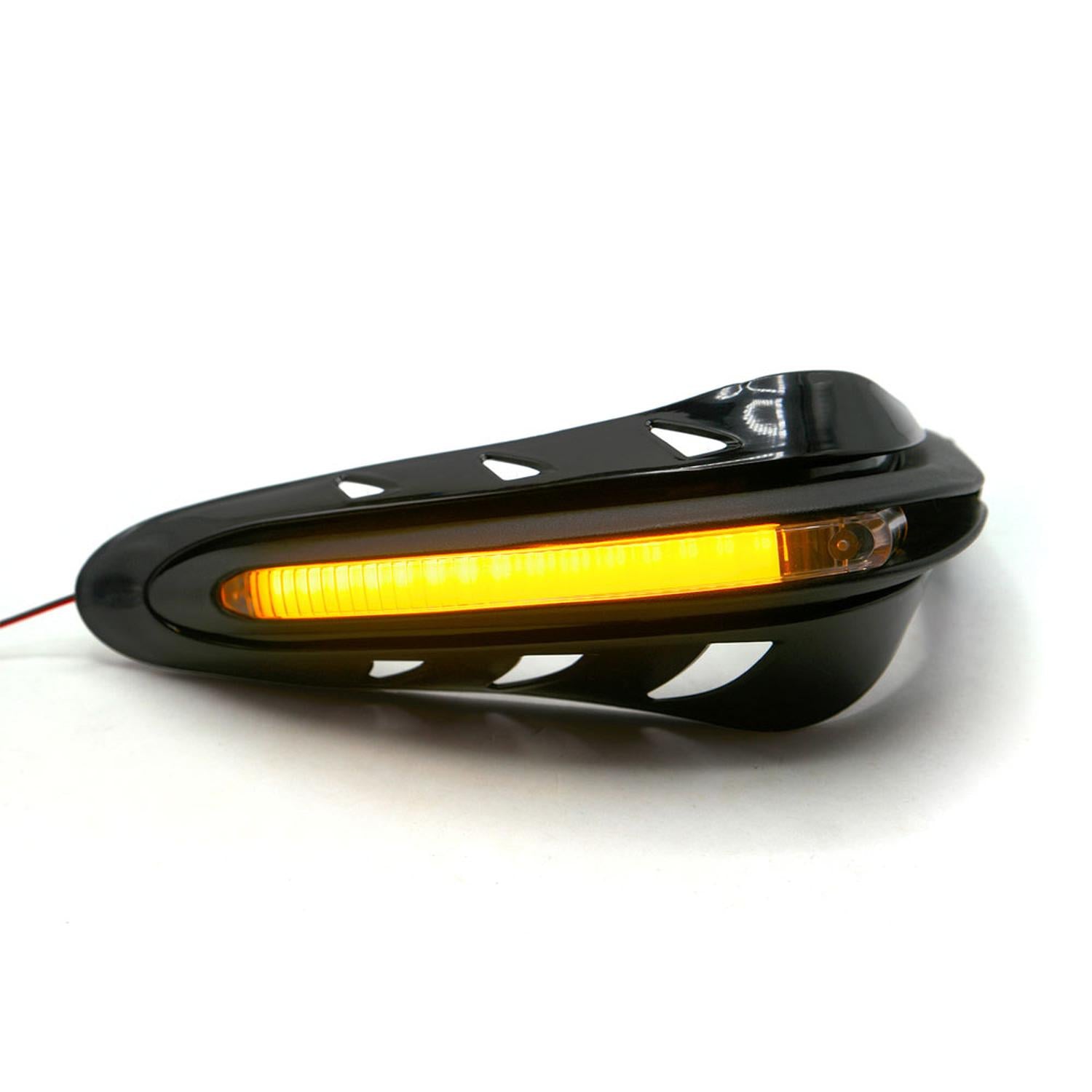 PROTECTOR DE PUÑOS CON LUZ LED SECUENCIAL AMARILLA PARA MOTOCICLETA