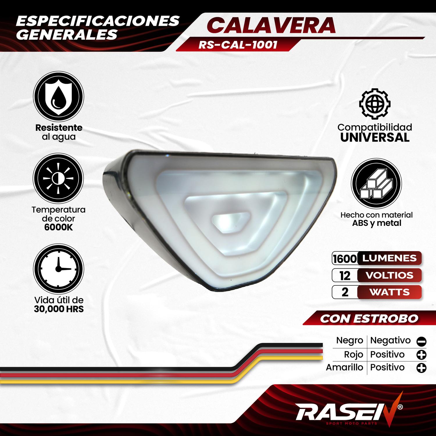 CALAVERA LED STOP UNIVERSAL PARA MOTOCICLETA