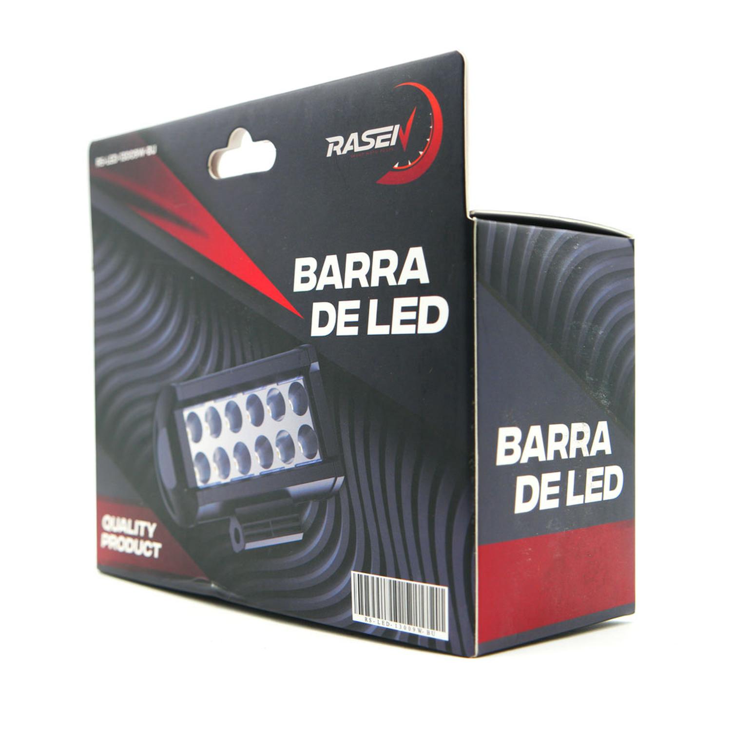 BARRA LED DOBLE FILA 12 LED CON LUZ ALTA, BAJA Y ESTROBO PARA MOTOCICLETA