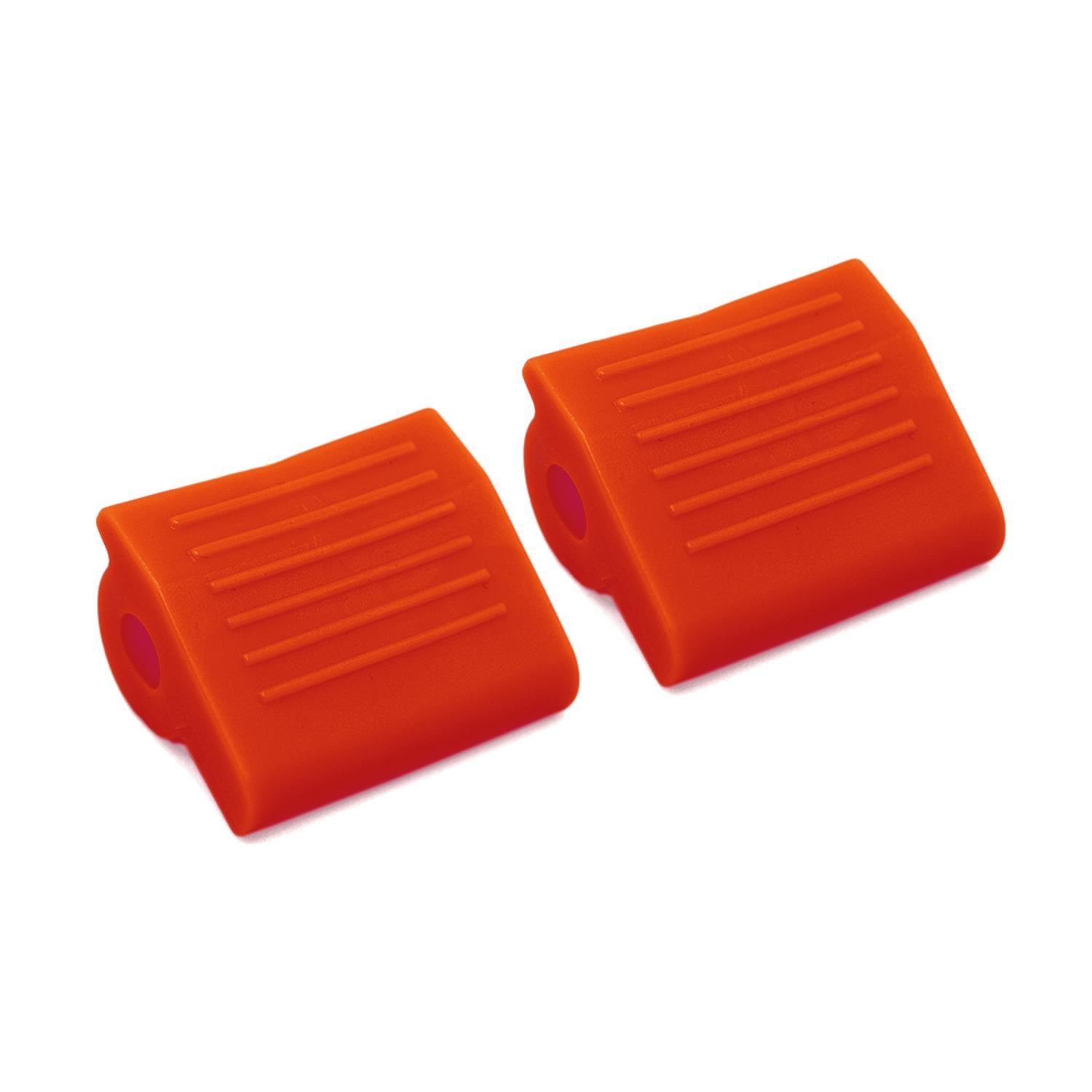 2 PROTECTORES DE CALZADO PARA PEDAL DE CAMBIOS A PRESION DE CAUCHO ROJO UNIVERSAL