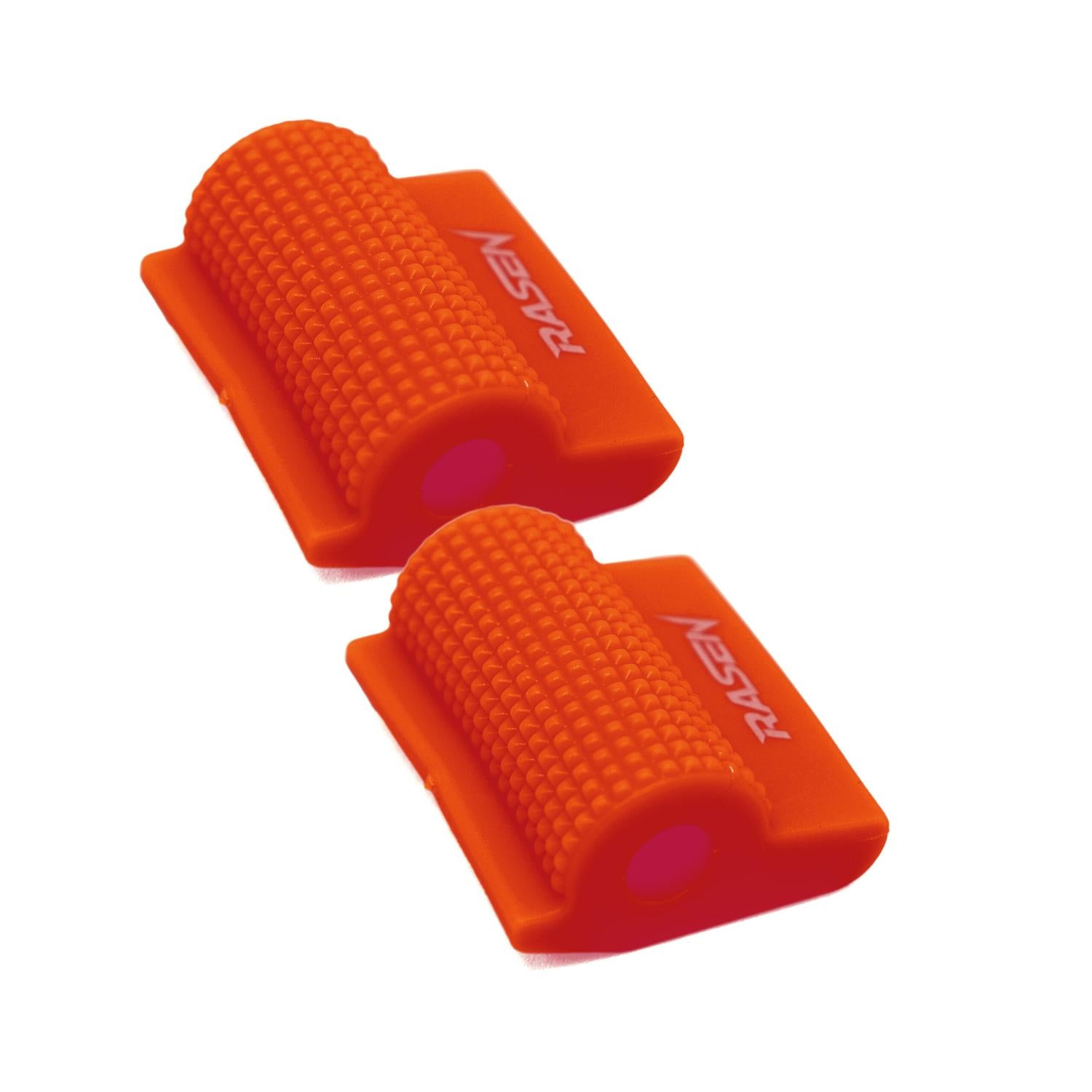 2 PROTECTORES DE CALZADO PARA PEDAL DE CAMBIOS A PRESION DE CAUCHO ROJO UNIVERSAL