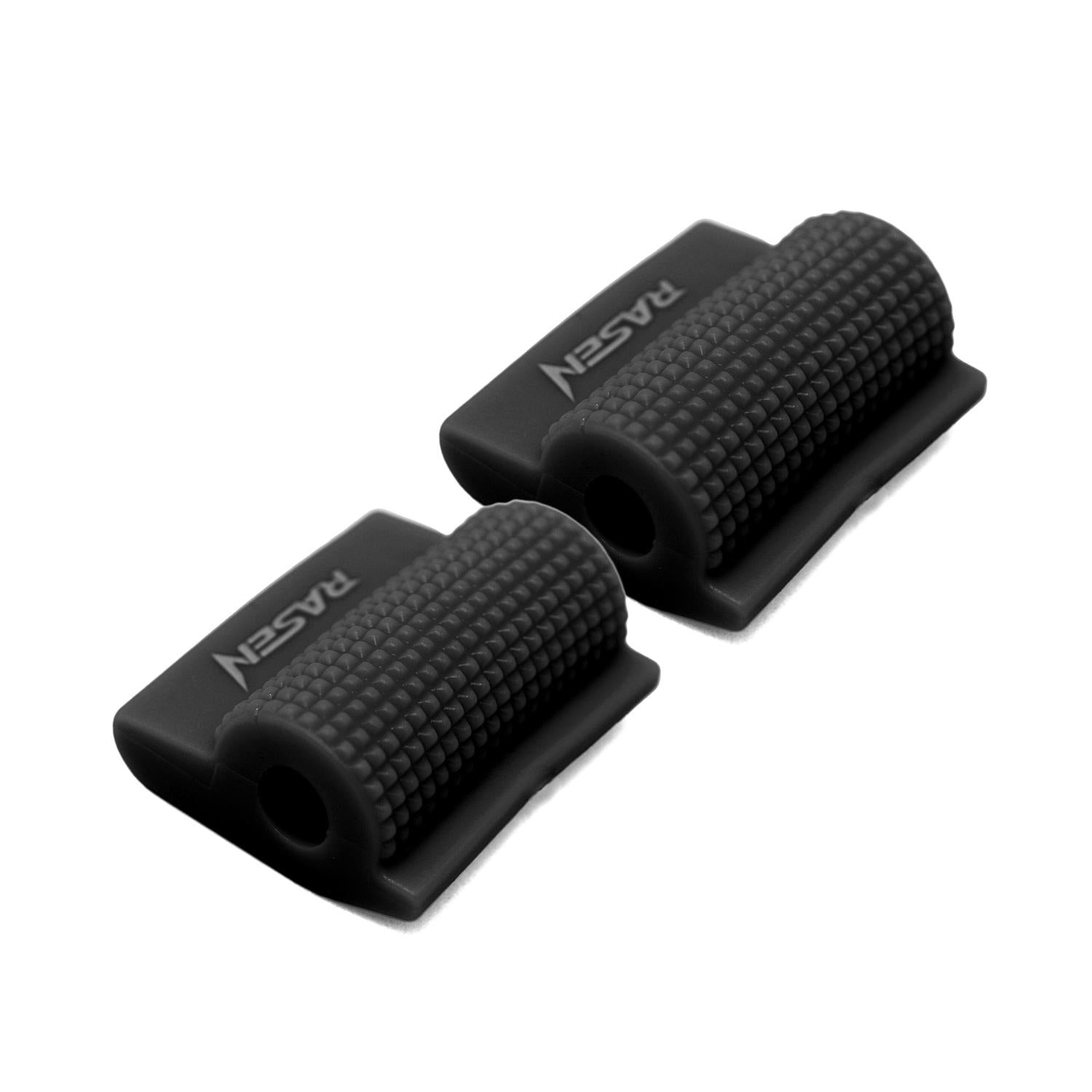 2 PROTECTORES DE CALZADO PARA PEDAL DE CAMBIOS A PRESION DE CAUCHO NEGRO UNIVERSAL