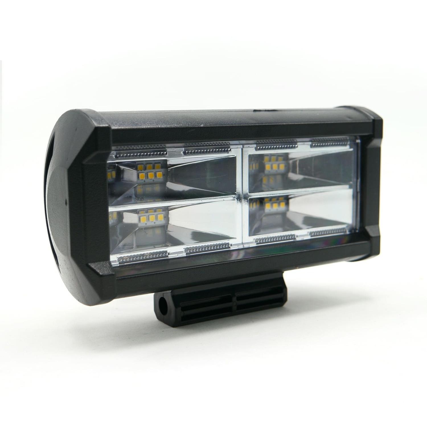 BARRA LED 4 CELDAS 12 LED CON LUZ ALTA,BAJA Y ESTROBO PARA MOTOCICLETA