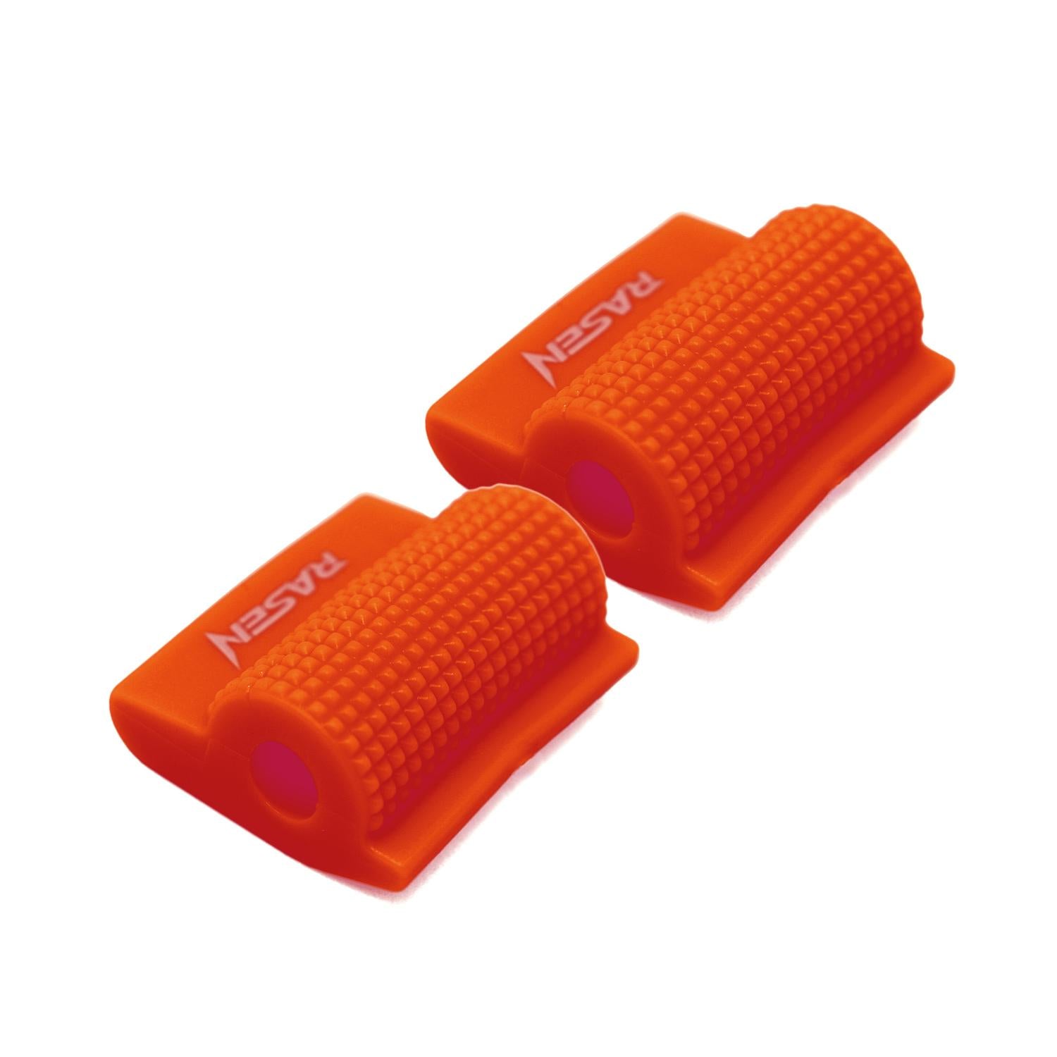 2 PROTECTORES DE CALZADO PARA PEDAL DE CAMBIOS A PRESION DE CAUCHO ROJO UNIVERSAL