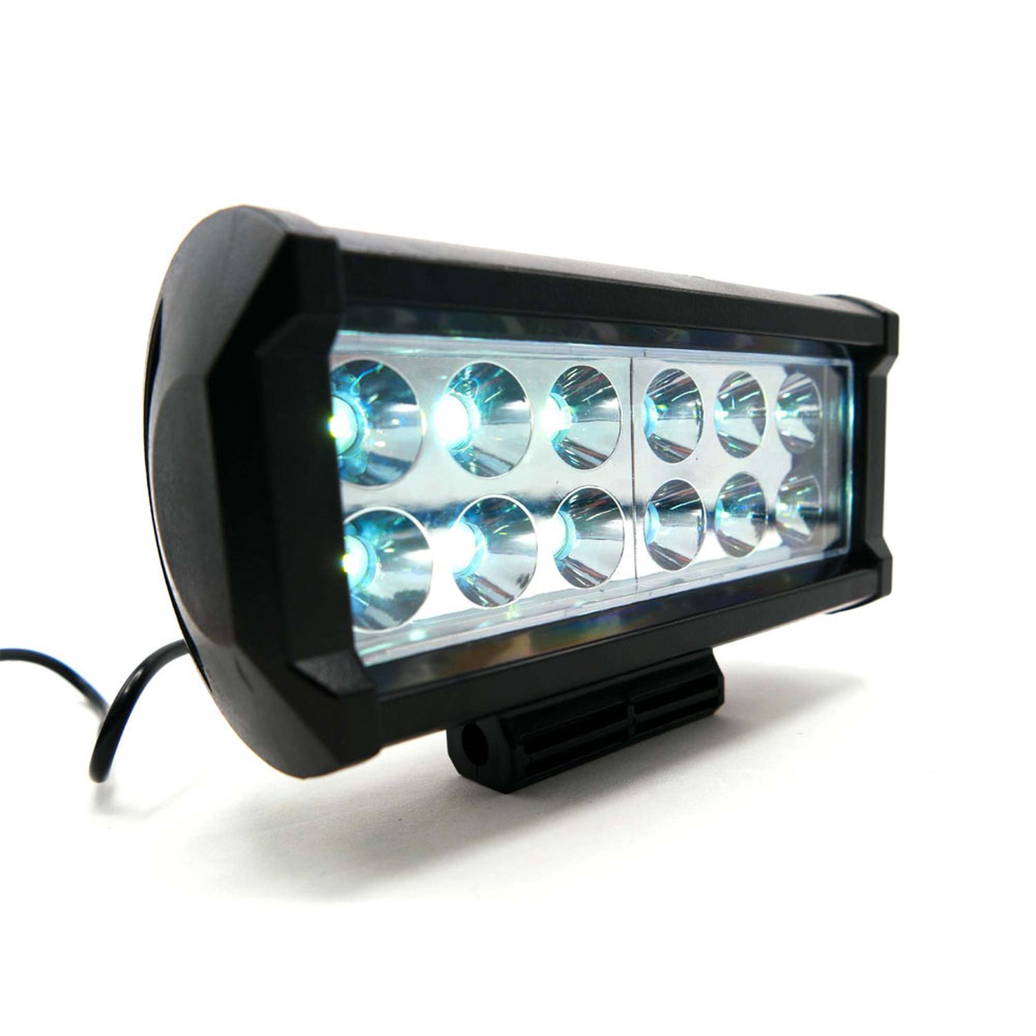 BARRA RECTANGULAR 12 LED LUZ FIJA PARA MOTOCICLETA