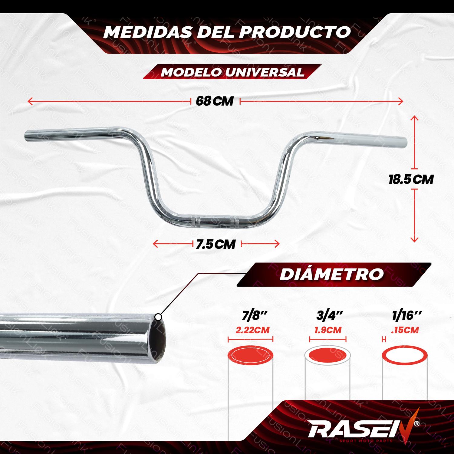 MANUBRIO UNIVERSAL 1, 68.5X7.5X18.5