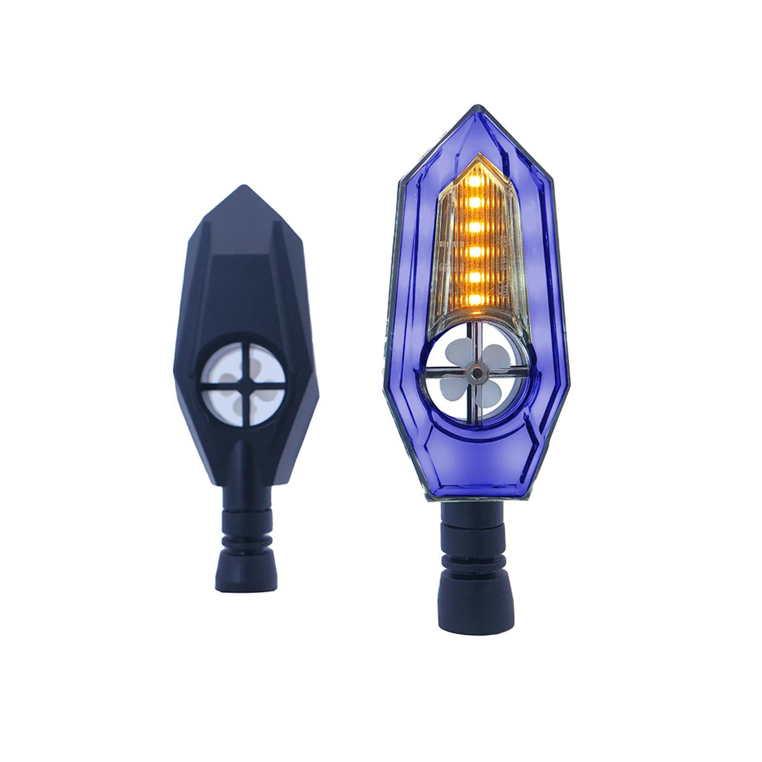 DIRECCIONAL LED SECUENCIAL TIPO ZAFIRO UNIVERSAL PARA MOTOCICLETA