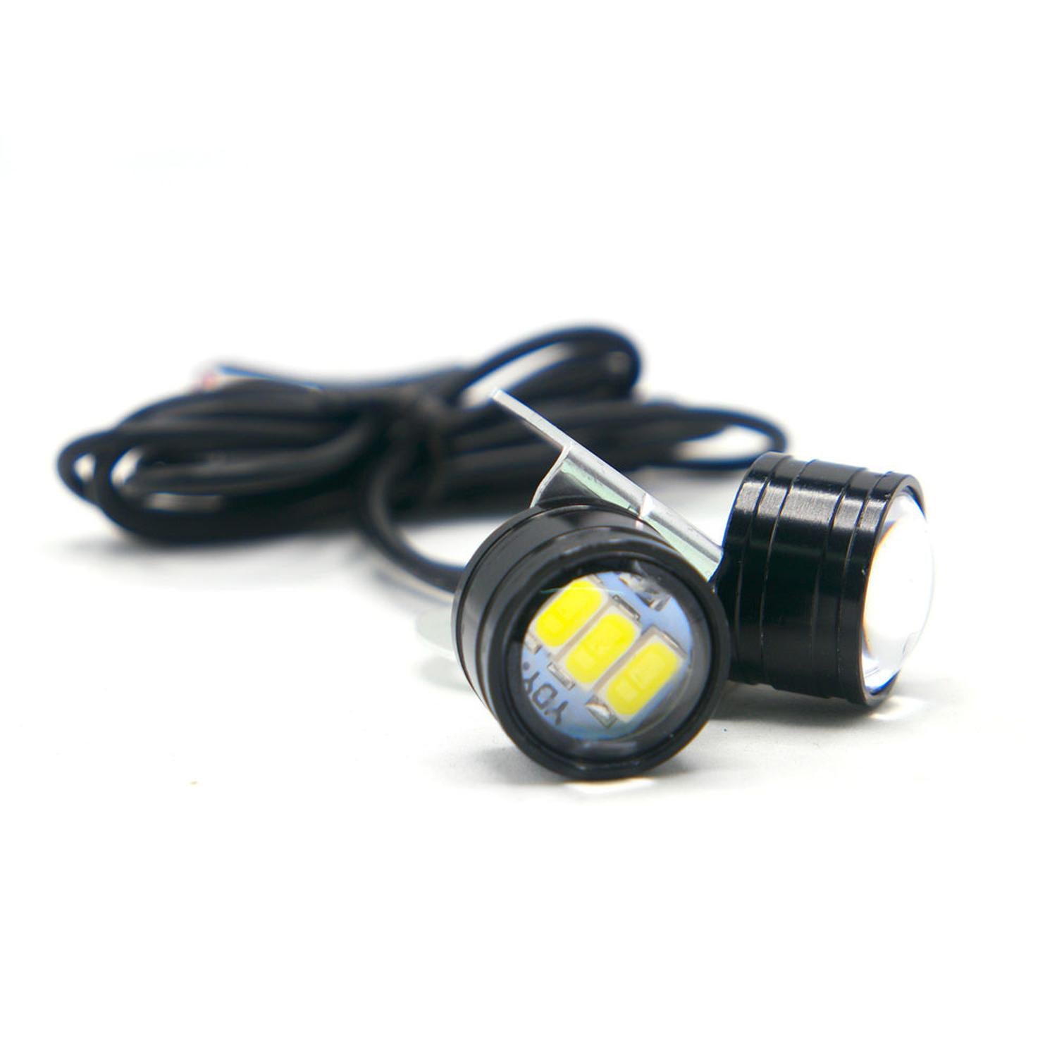 FARO LED PARA PLACA BLANCO DOBLE SALIDA DE LUZ PARA MOTOCICLETA