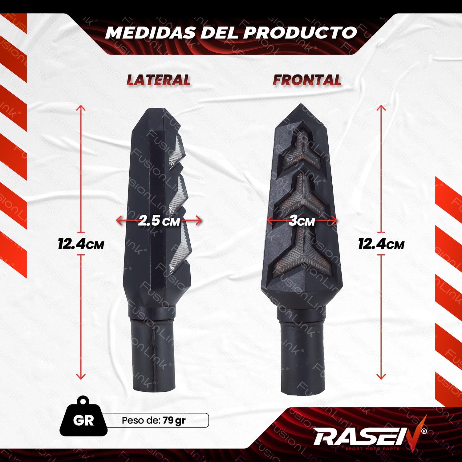 DIRECCIONAL LED SECUENCIAL PREMIUM UNIVERSAL PARA MOTOCICLETA