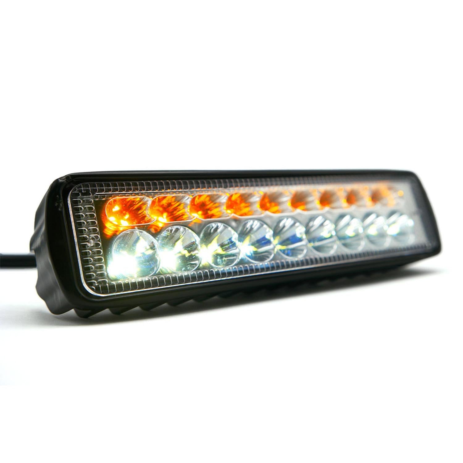 BARRA LED 2 CELDAS BI-COLOR LUZ FIJA PARA MOTOCICLETA