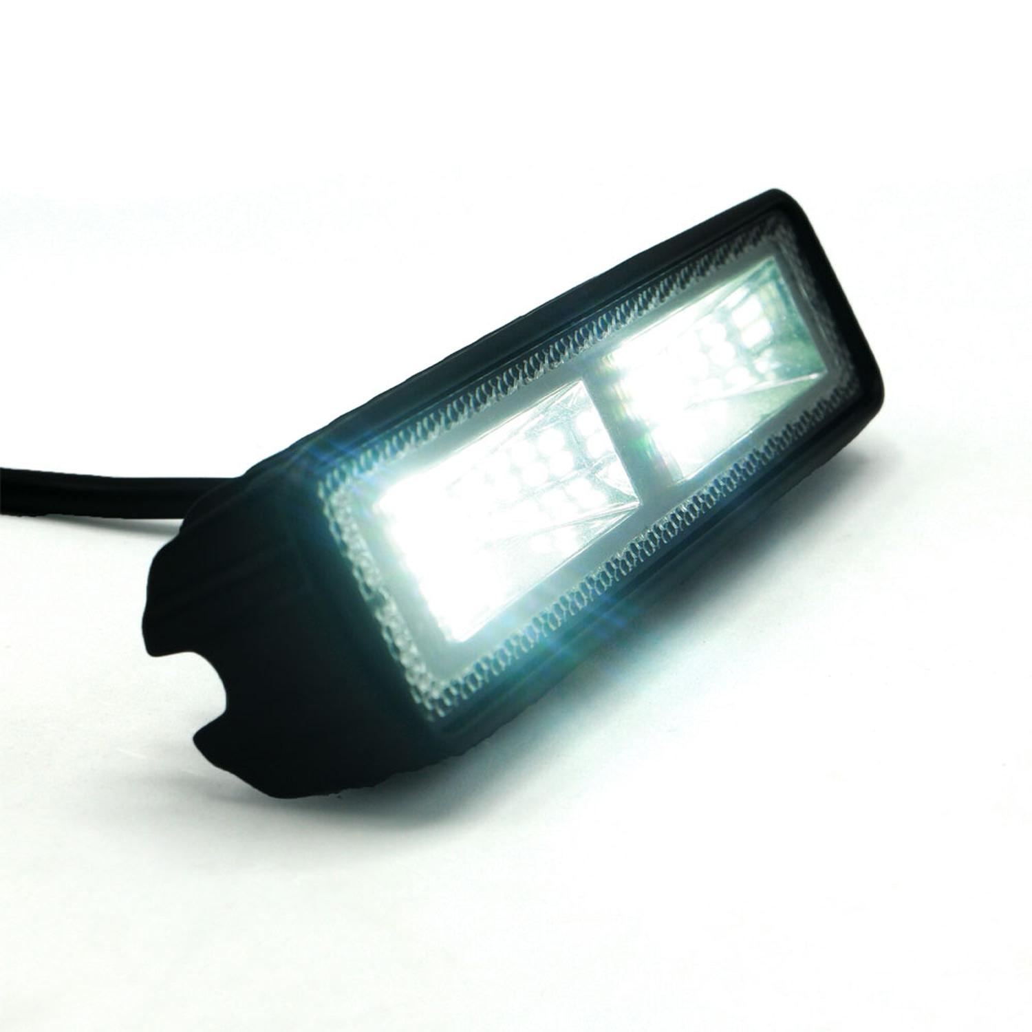 BARRA 16 LED 2 CELDAS LUZ BLANCA FIJA PARA MOTOCICLETA