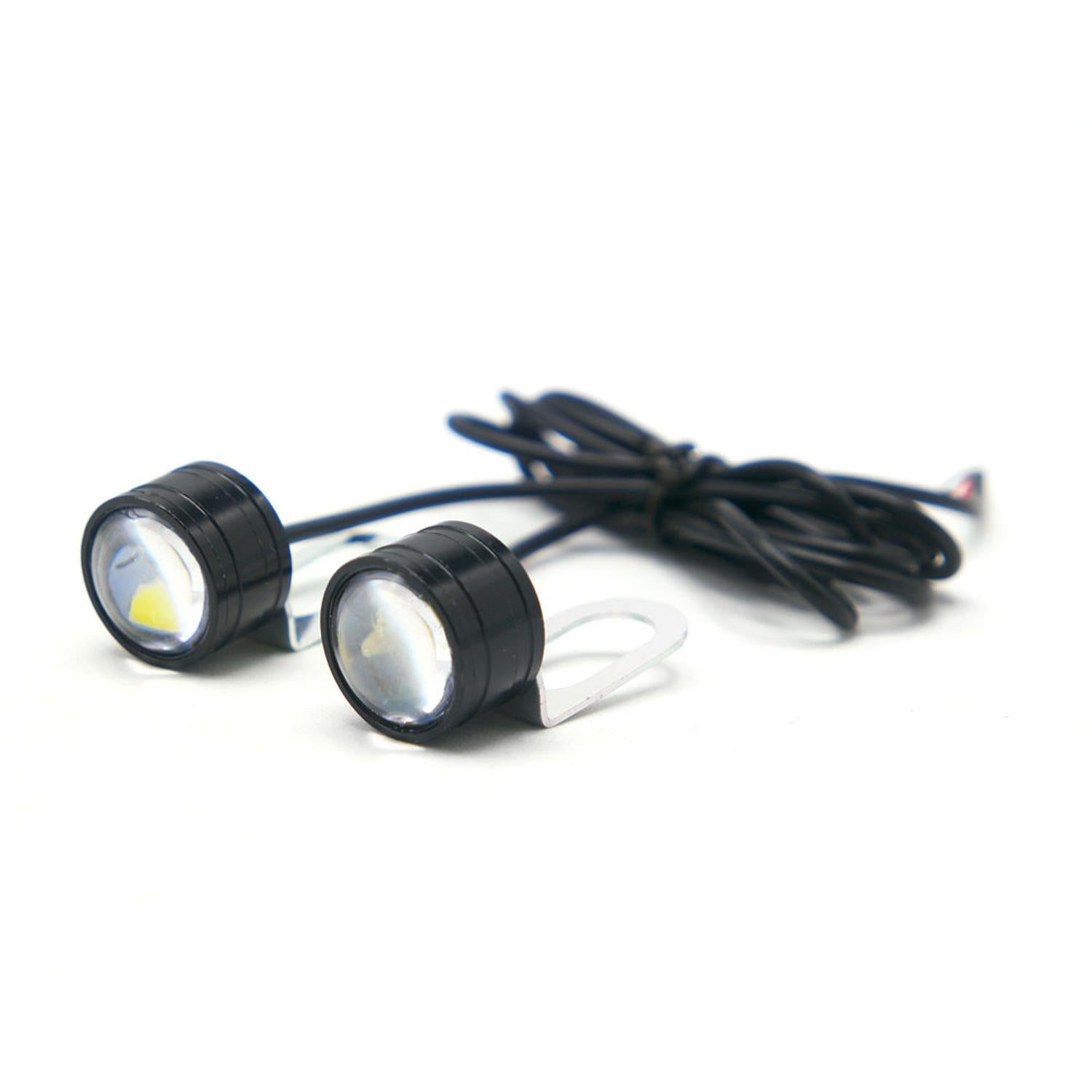 FARO LED PARA PLACA BLANCO DOBLE SALIDA DE LUZ PARA MOTOCICLETA