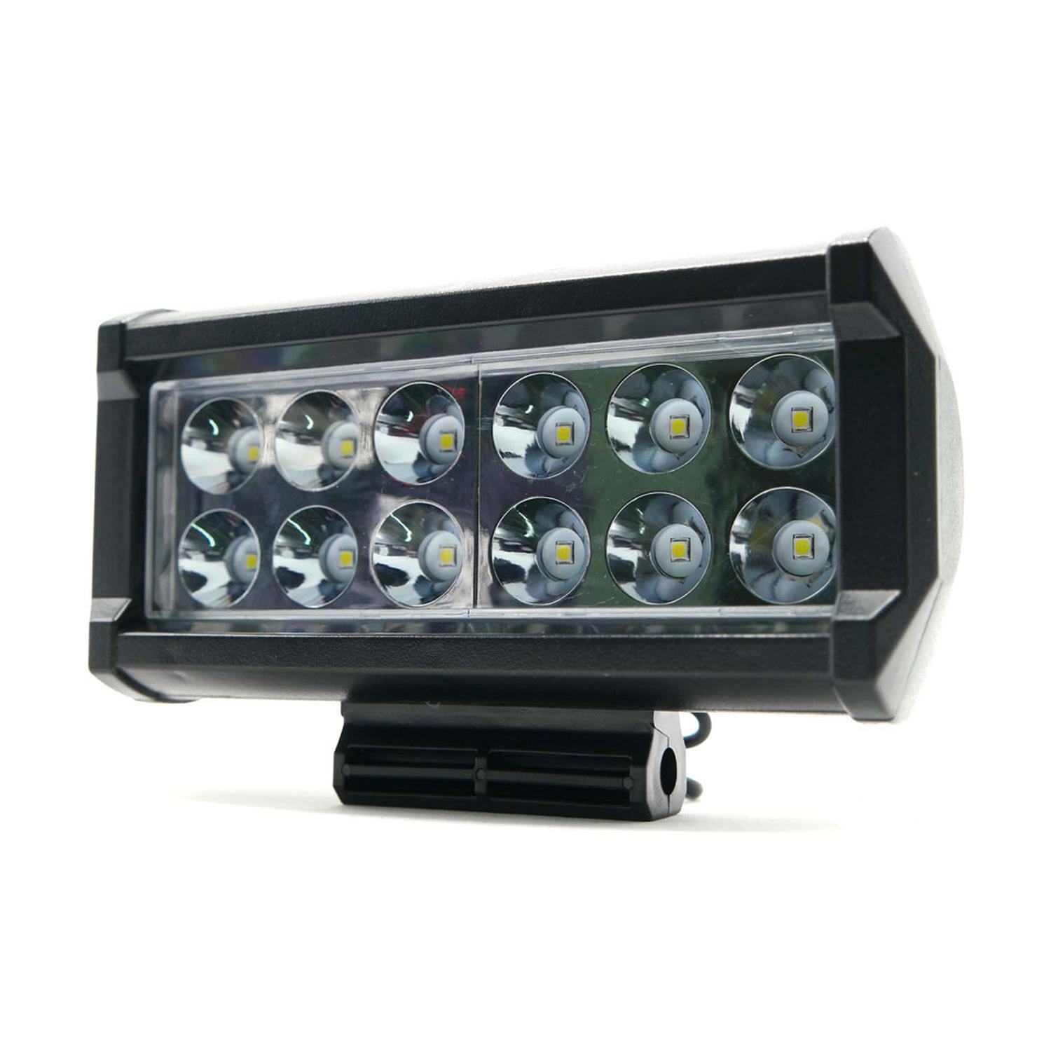 BARRA RECTANGULAR 12 LED LUZ FIJA PARA MOTOCICLETA