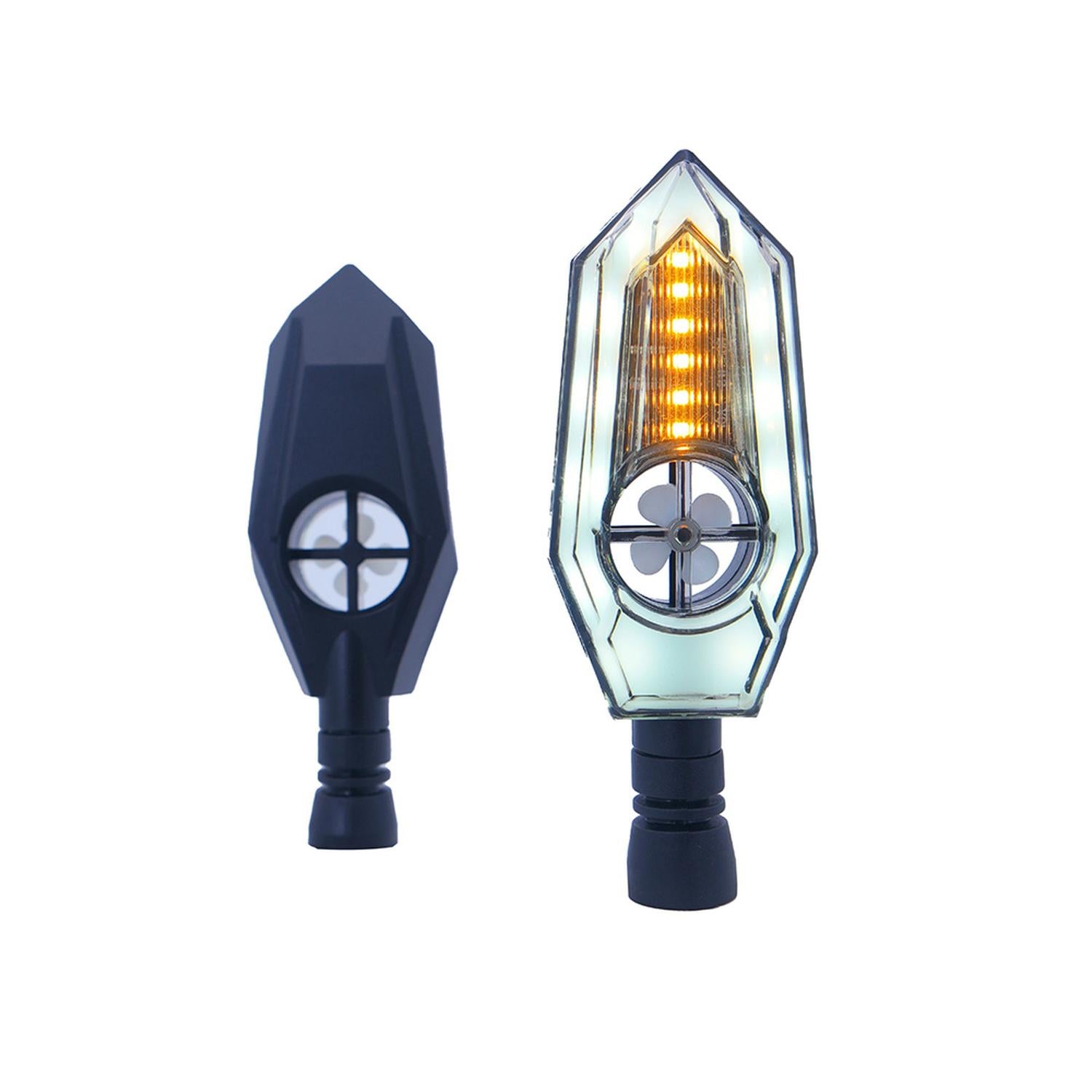 DIRECCIONAL LED SECUENCIAL TIPO ZAFIRO UNIVERSAL PARA MOTOCICLETA