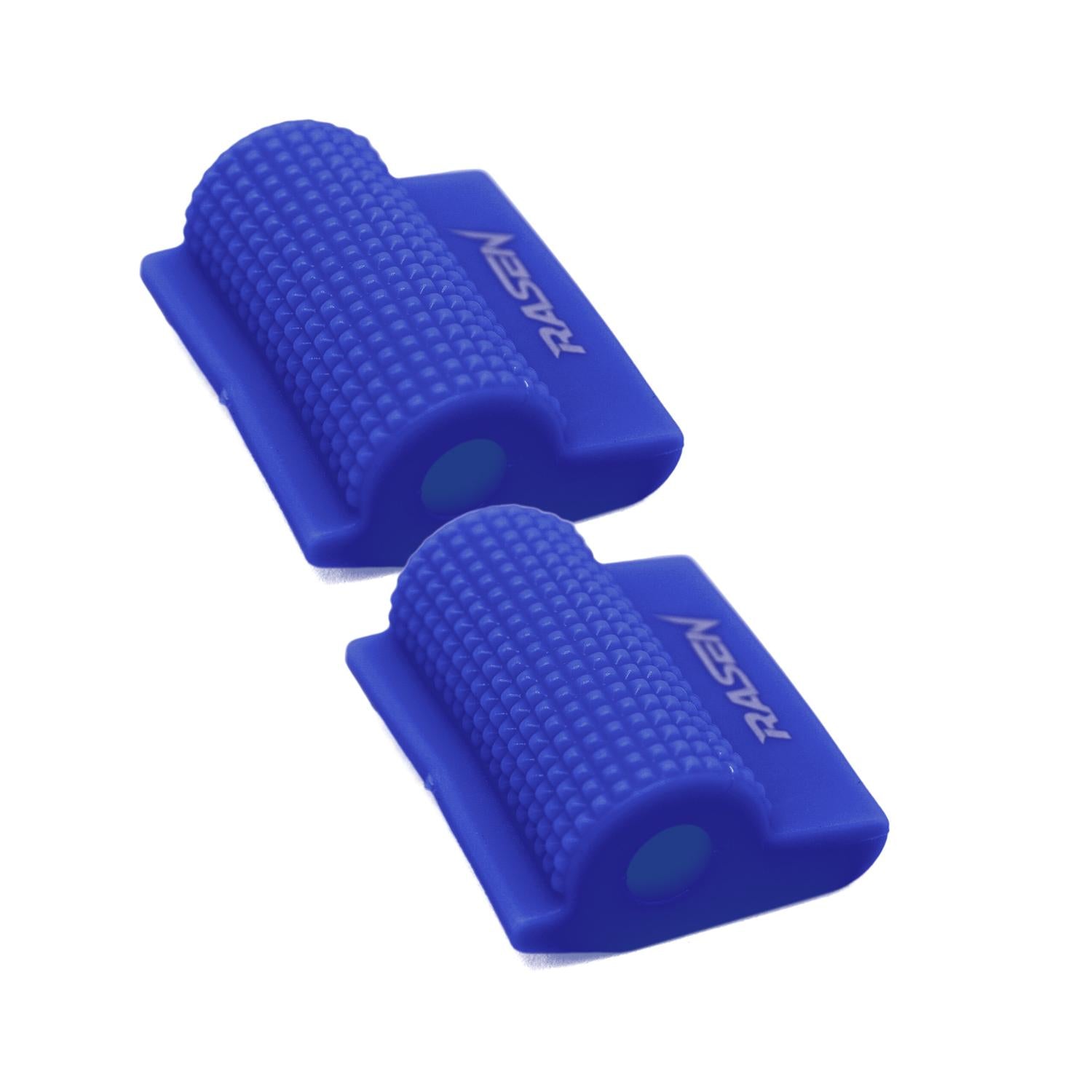 2 PROTECTORES DE CALZADO PARA PEDAL DE CAMBIOS A PRESION DE CAUCHO AZUL UNIVERSAL