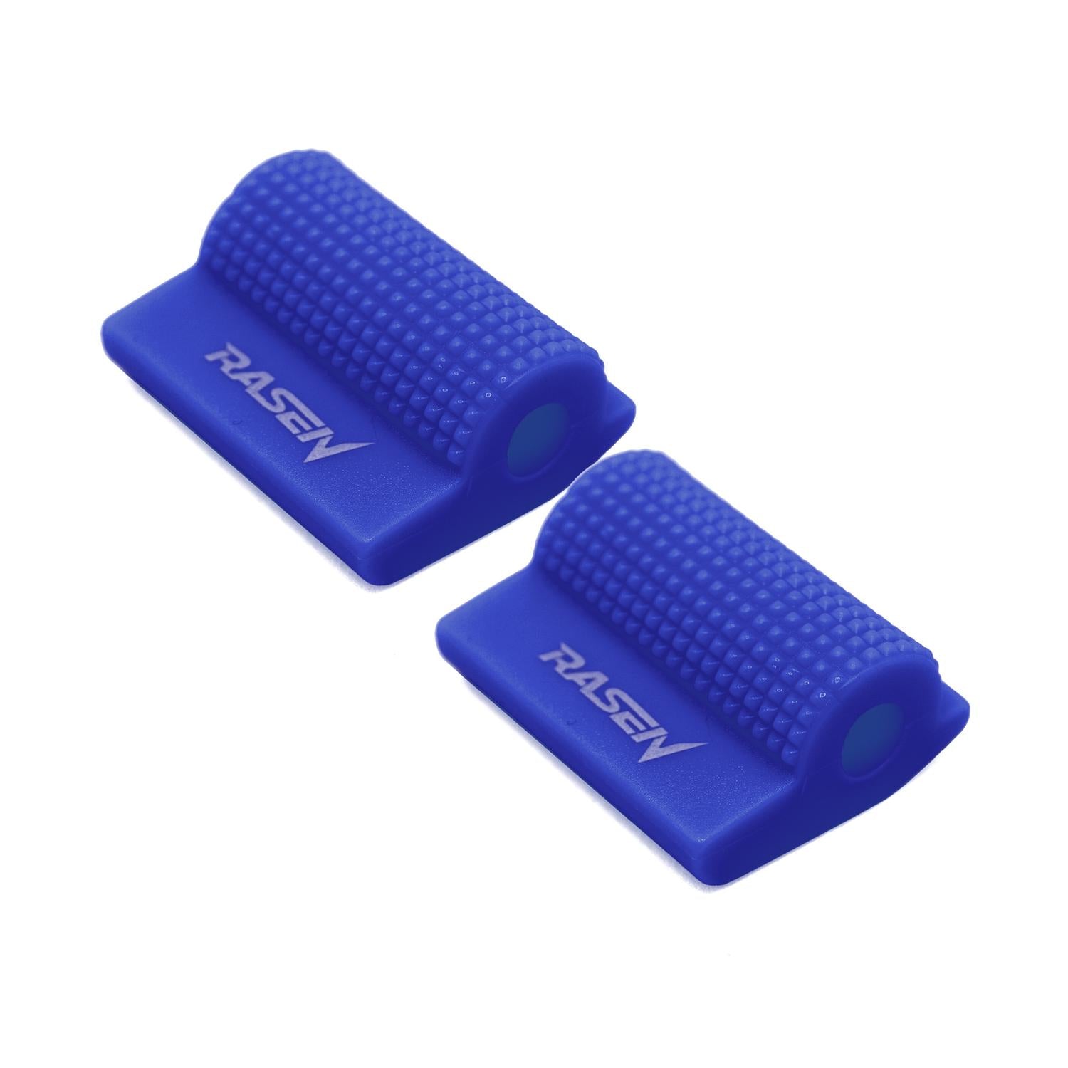 2 PROTECTORES DE CALZADO PARA PEDAL DE CAMBIOS A PRESION DE CAUCHO AZUL UNIVERSAL