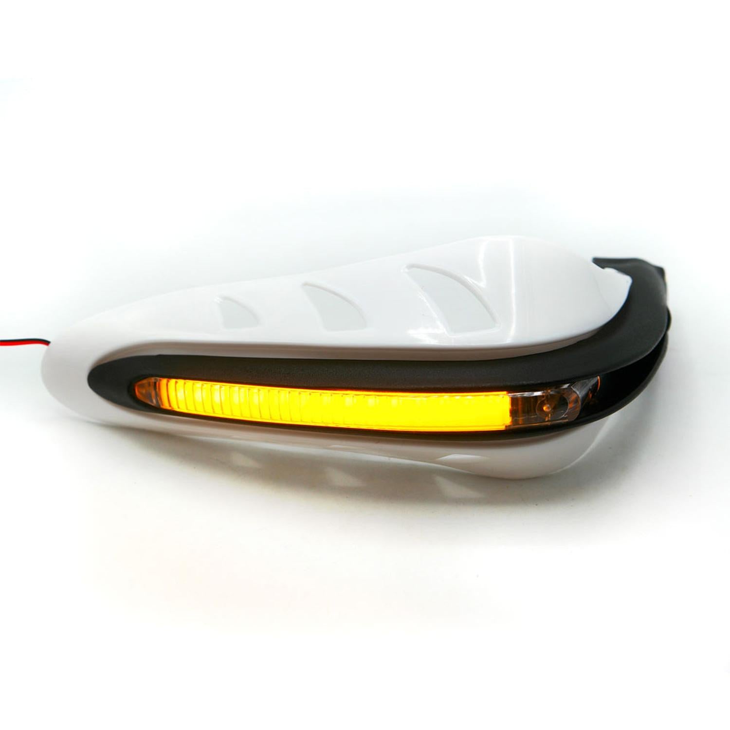 PROTECTOR DE PUÑOS CON LUZ LED SECUENCIAL AMARILLA PARA MOTOCICLETA