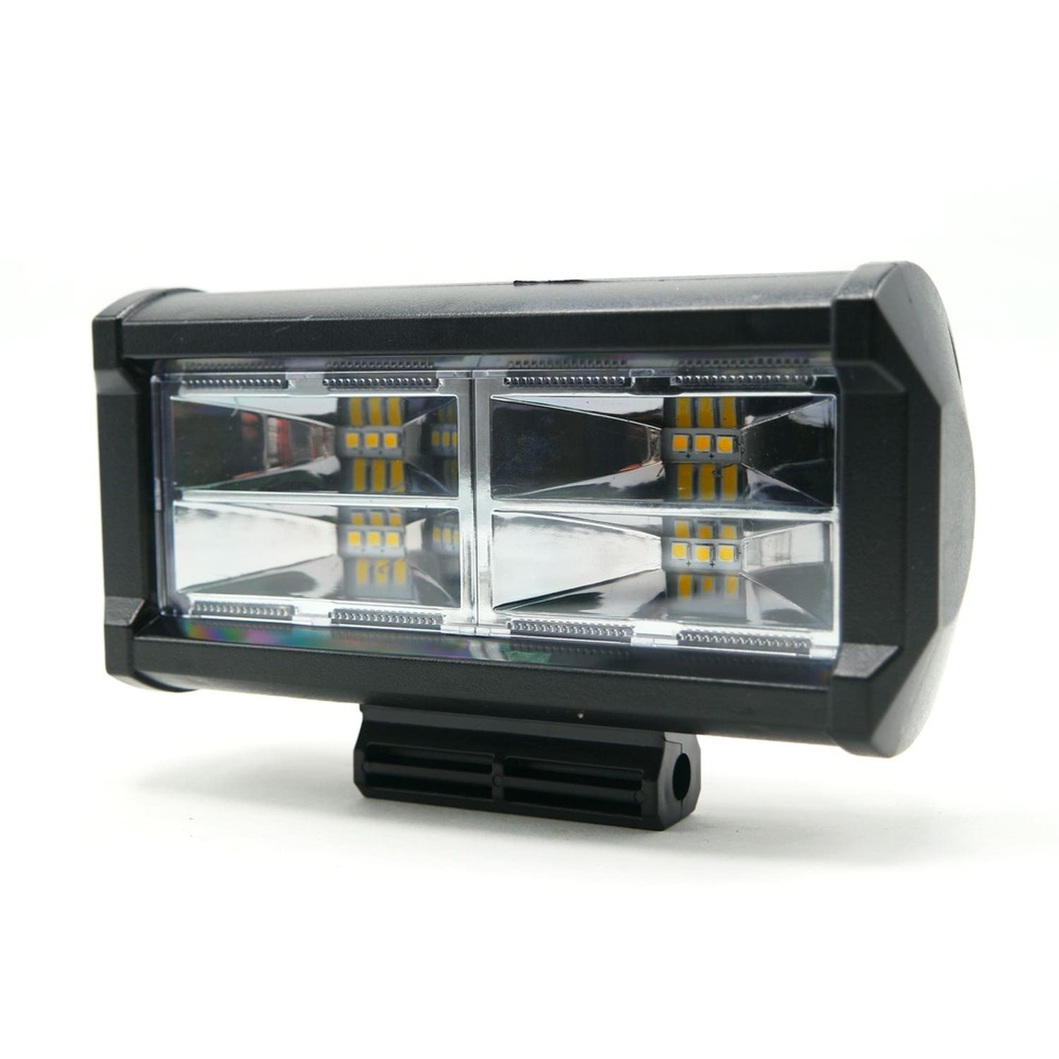 BARRA LED 4 CELDAS 12 LED CON LUZ ALTA,BAJA Y ESTROBO PARA MOTOCICLETA