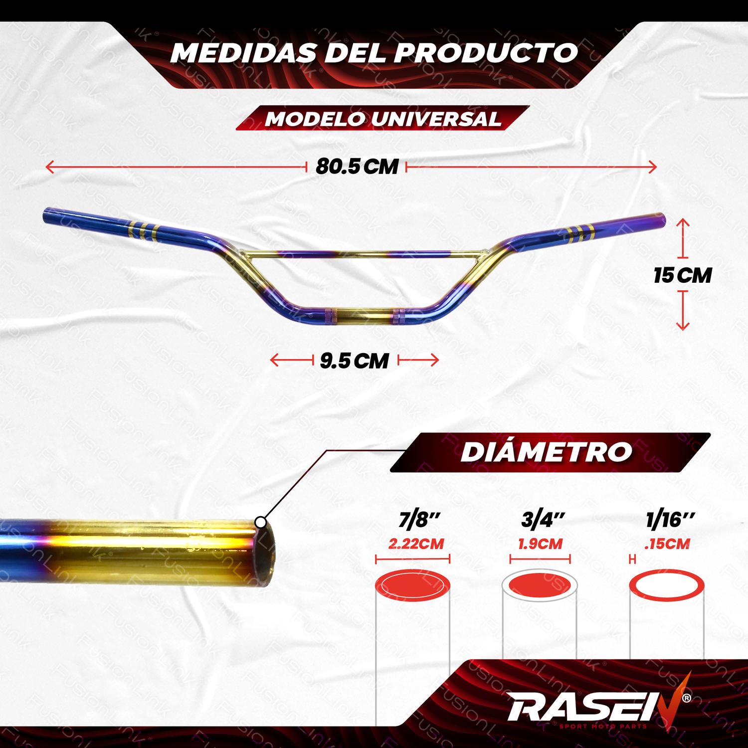 MANUBRIO UNIVERSAL 7 PARA MOTOCICLETA