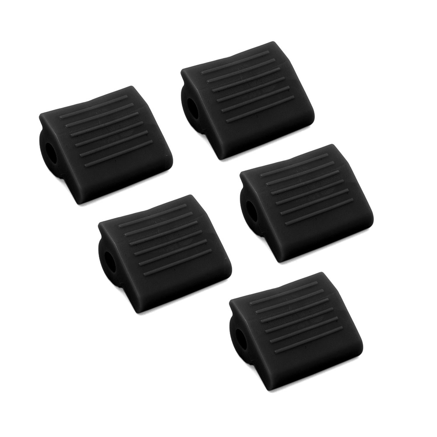 5 PROTECTORES DE CALZADO PARA PEDAL DE CAMBIOS A PRESION DE CAUCHO NEGRO UNIVERSAL