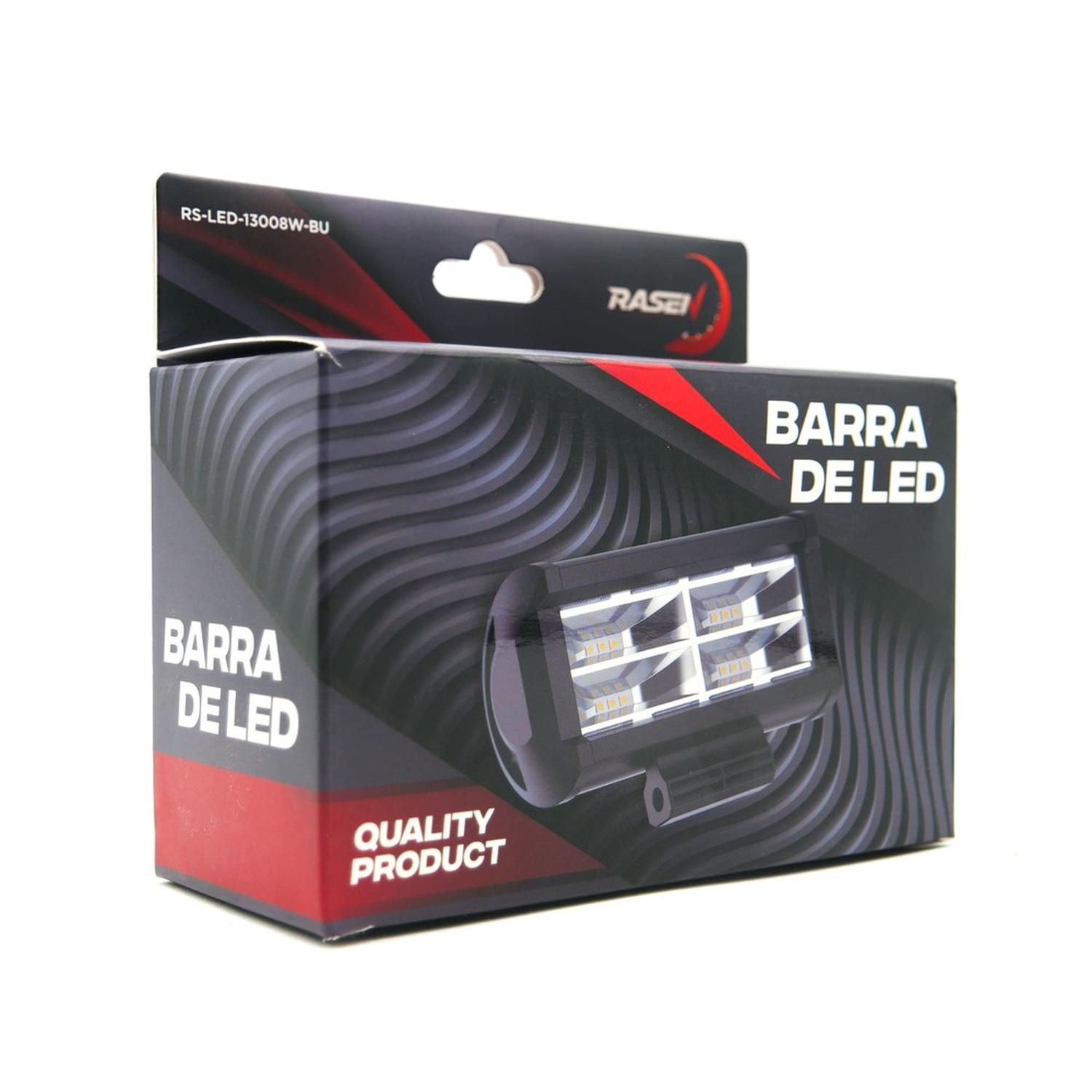 BARRA LED 4 CELDAS 12 LED CON LUZ ALTA,BAJA Y ESTROBO PARA MOTOCICLETA