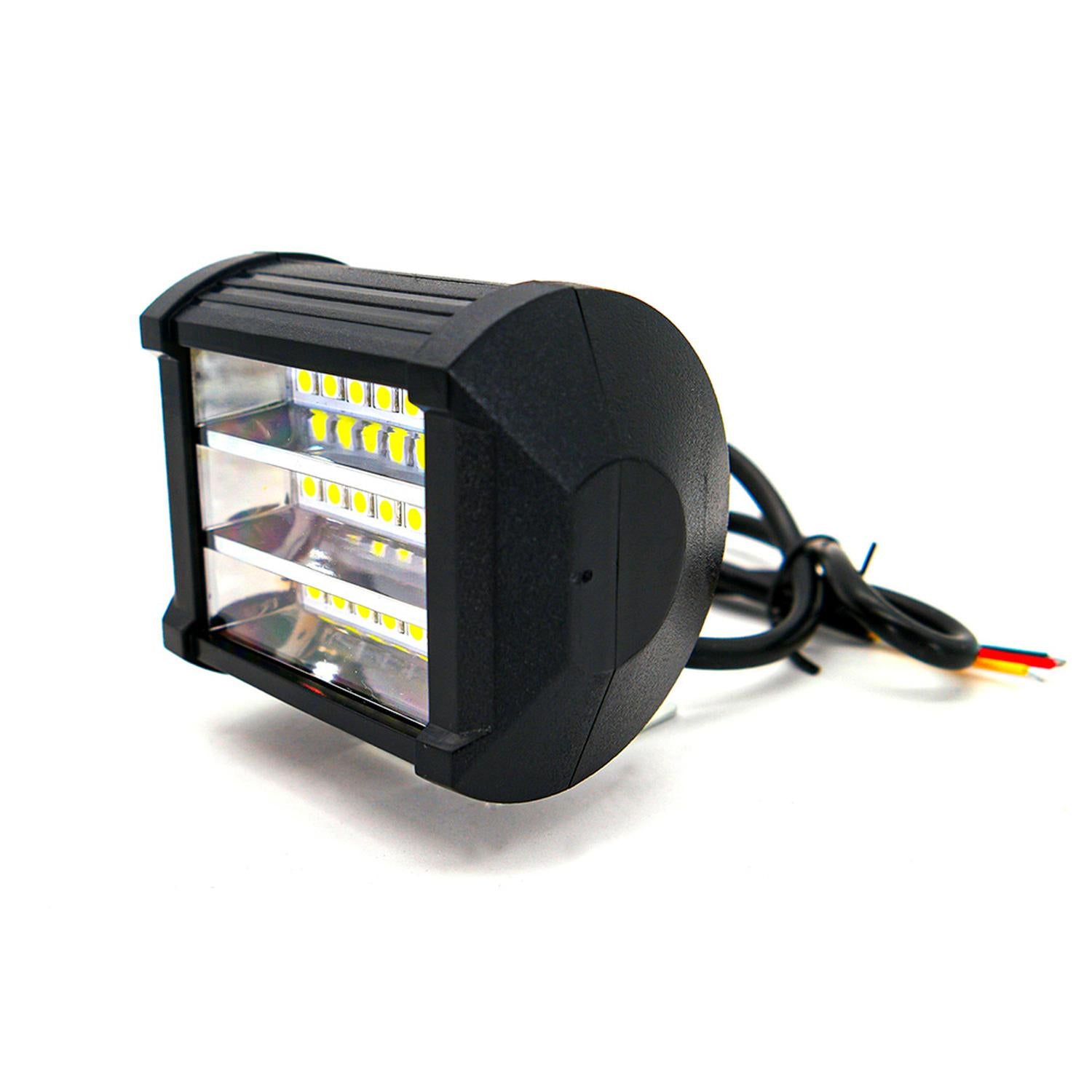 FARO AUXILIAR LED CON ESTROBO 18 LED PARA MOTOCICLETA