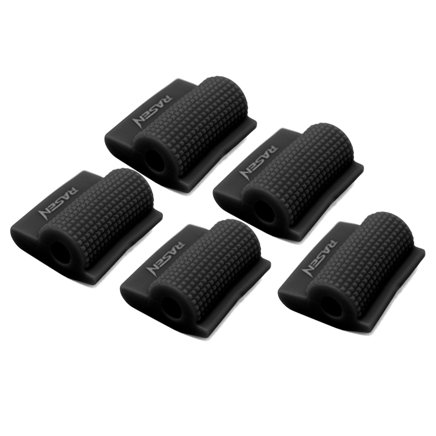 5 PROTECTORES DE CALZADO PARA PEDAL DE CAMBIOS A PRESION DE CAUCHO NEGRO UNIVERSAL