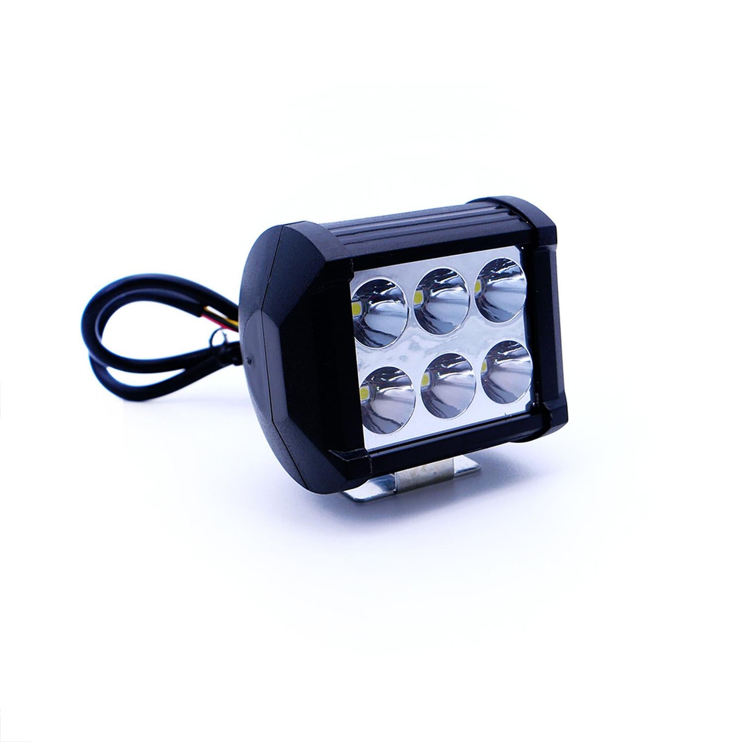 FARO AUXILIAR LED CON ESTROBO 6 LED PARA MOTOCICLETA