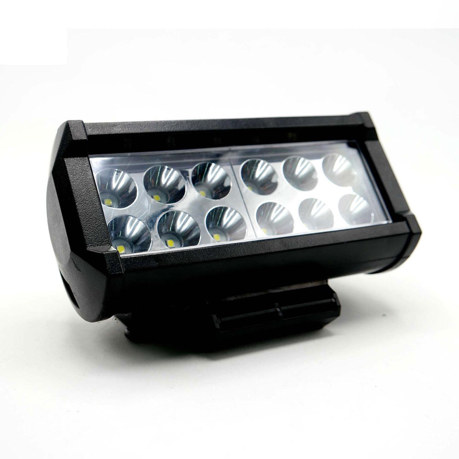 BARRA RECTANGULAR 12 LED LUZ FIJA PARA MOTOCICLETA