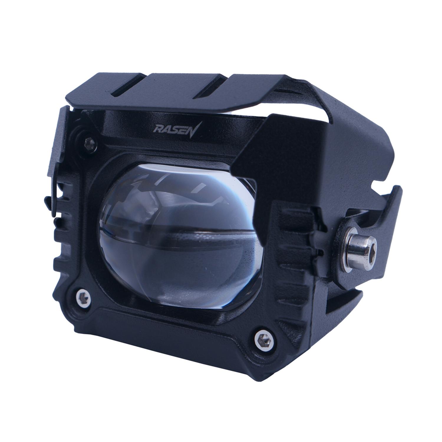 Faro Para Moto Raser Cuadrado Auxiliar Led