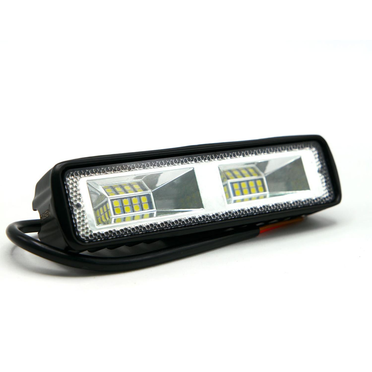 BARRA 16 LED 2 CELDAS LUZ BLANCA FIJA PARA MOTOCICLETA